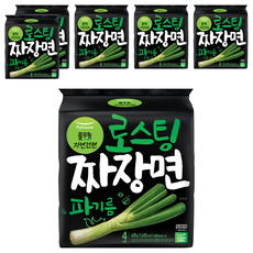 풀무원 로스팅 짜장 파기름 라면 105g, 24개