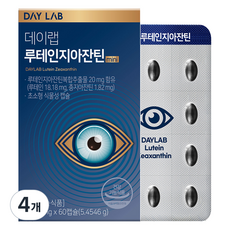 데이랩 미니 루테인 지아잔틴, 60정, 4개