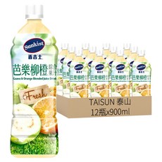 TAISUN 泰山 芭樂柳橙綜合果汁飲料 PET900, 900ml, 12瓶