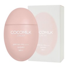 ChosungahTM 椰奶面霜 SPF50 PA++++, 50g, 1瓶, 1號 Ivory