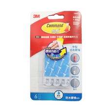 3M Command 無痕 防水膠條 中型, 1組