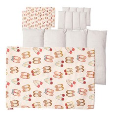 REDBEAN 紅豆腹部型熱敷包 + 平底鞋套組, 3套