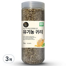 Prime Field 국산 유기농 귀리, 1kg, 3개