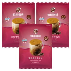金車 MR.BROWN 伯朗咖啡 2合1即溶咖啡 重焙曼特寧無糖, 10.5g, 30包, 3袋