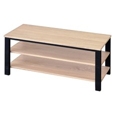 HOPMA 合馬家具 簡約美耐皿板穿鞋椅 C-S828PMS, 淺橡木, 2層