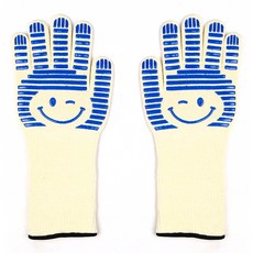 Cooking Plus Smile 耐熱安全手套 雙手穿戴組 L, 白色, 1套