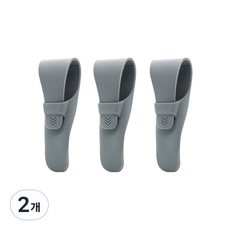 旅行用矽膠刮鬍刀套 灰色, 2個, 3入