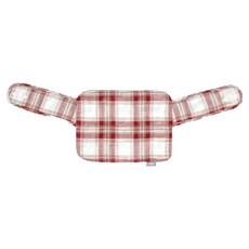 GENNIE'S 奇妮 英倫揹帶/胸前口水巾 雙面可用 輕量氣墊揹帶通用, 1個, 紅色 + 白色