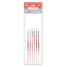 AwesomePainting ROUND 油畫圓形筆 豬毛, 2號, 6個