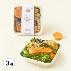 엔보그 저당 연어 스테이크 샐러드, 388g, 3개