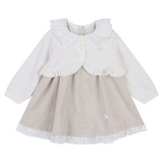 ETTOI 女童 Azel CDG 洋裝 + 針織開襟衫套組