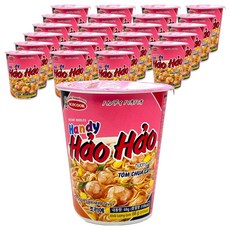 하오하오 에이스쿡 핑크 컵라면 새우맛 68g, 24개