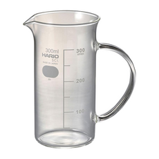 HARIO 好璃奧 文創把手燒杯, 透明, 300ml, 1個