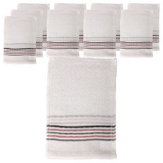 大尺寸搓澡巾, 白色, 1入, 10個