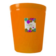 KEYWAY 聯府 好運花圓型垃圾桶 9L 2個, 橘色