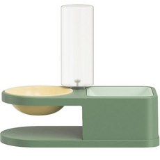 DING DONG PET 寵物餵食飲水器, 1個, 綠色