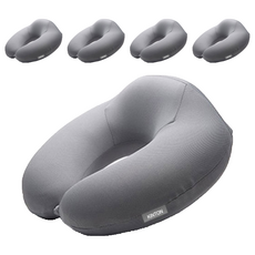킨톤 여행용 U자 통풍 메모리폼 목쿠션 5p, 그레이