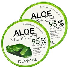 DERMAL 德瑪 95%蘆薈舒緩保濕凝膠, 300ml, 2罐