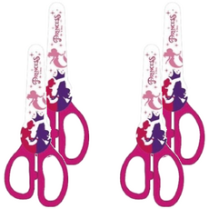 迪士尼公主系列 多功能安全剪刀，兒童專用，刀片耐用度高, PRS120-3, 4支