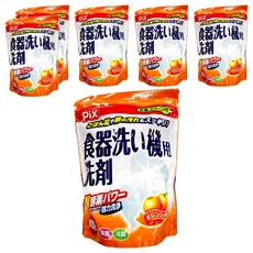 Lion Chemical 獅子化學 Pix 洗碗機清潔粉 650g, 日本部落客推薦, 雙酵素, 除臭除菌, 6包