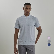 INDIAN 男士網眼滿版印花T恤 MITAS5M3301