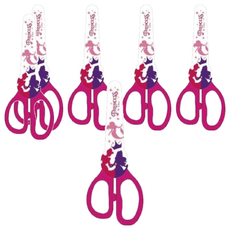 迪士尼公主系列 多功能安全剪刀，兒童專用，刀片耐用度高, PRS120-3, 6支