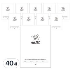 아이비스 음악노트, 화이트, 40개