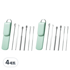 뷰리끄 휴대용 올인원 귀클리너 6종 세트 민트그린, 4세트