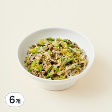 킨더가든 한우 애호박 숙주나물, 80g, 6개