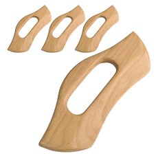 모나코올리브 시원한 안마 대형 원목 괄사, 4개