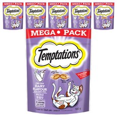 템테이션 고양이 스낵, 부드러운 우유맛, 160g, 6개