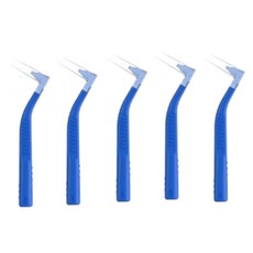 르메이스 L형 치아브러쉬 치간칫솔 블루, 5개입, 1개