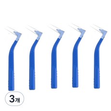 르메이스 L형 치아브러쉬 치간칫솔 블루, 5개입, 3개