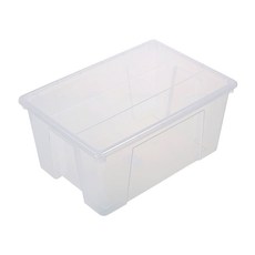 KEYWAY 聯府 1號易利掀蓋整理箱 41L, 透明色, 1個