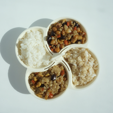 Kitchenco 低醣飯托盤, 1個, 象牙白