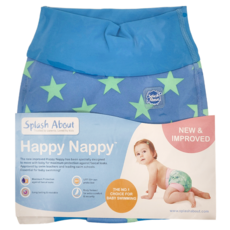 Splash About 全新3D游泳尿布褲 活力滿天星 海藍, XL, 1件
