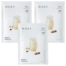 BODY GOALS 水解乳清蛋白Pro 花生牛奶, 3包, 40g