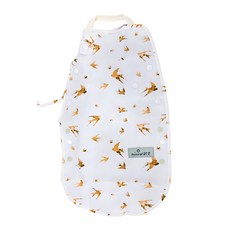 Miniware 陪你長大防水布圍兜 - 粉色金燕子, 1件, 1入