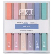 O-ON 輕言鹽系螢光筆 6色組, 混色, 1組