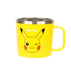 릴팡 포켓몬스터 식기세척기용 스텐컵 L, 피카츄, 1개, 260ml