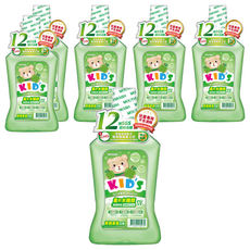 T.KI 白人 兒童漱口水 青頻果, 550ml, 6瓶