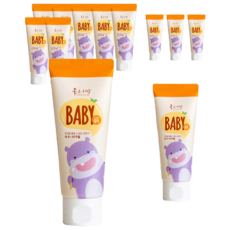 닥터초이스 좋은치약 베이비 1단계 60g x 4p + 베이비 여행용 15g x 2p 세트, 2세트