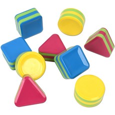 幾何圖形沙鈴 9入, 隨機出貨