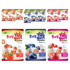 프로엠 요거팜 쌀로만든 딸기 30g x 3p + 블루베리 30g x 4p + 크랜베리 30g x 3p 세트, 딸기, 블루베리, 크랜베리, 2세트