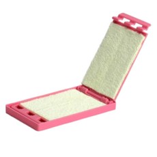 탑피아 간편한 기타줄 스트링 클리너 클리어 핑크 고운면, 1개