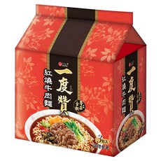 維力 一度贊 紅燒牛肉麵 200g, 3包