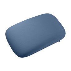 記憶午睡枕, 記憶棉, 慢回彈材質, 可拆洗設計, 1個, 深藍, 38x26x10cm