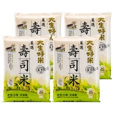 天生好米 嚴選壽司米, 4kg, 4包, CNS二等