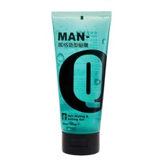 MAN-Q 風格造型髮雕 200ml 重複塑型 持久不黏手 定型護髮雙效合一, 1條