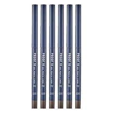 에뛰드 프루프10 젤 방수 오토펜슬 라이너 0.3g, 2호 다크 카카오, 6개